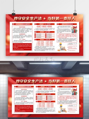 安全環境共建美好全國安全生產月展板